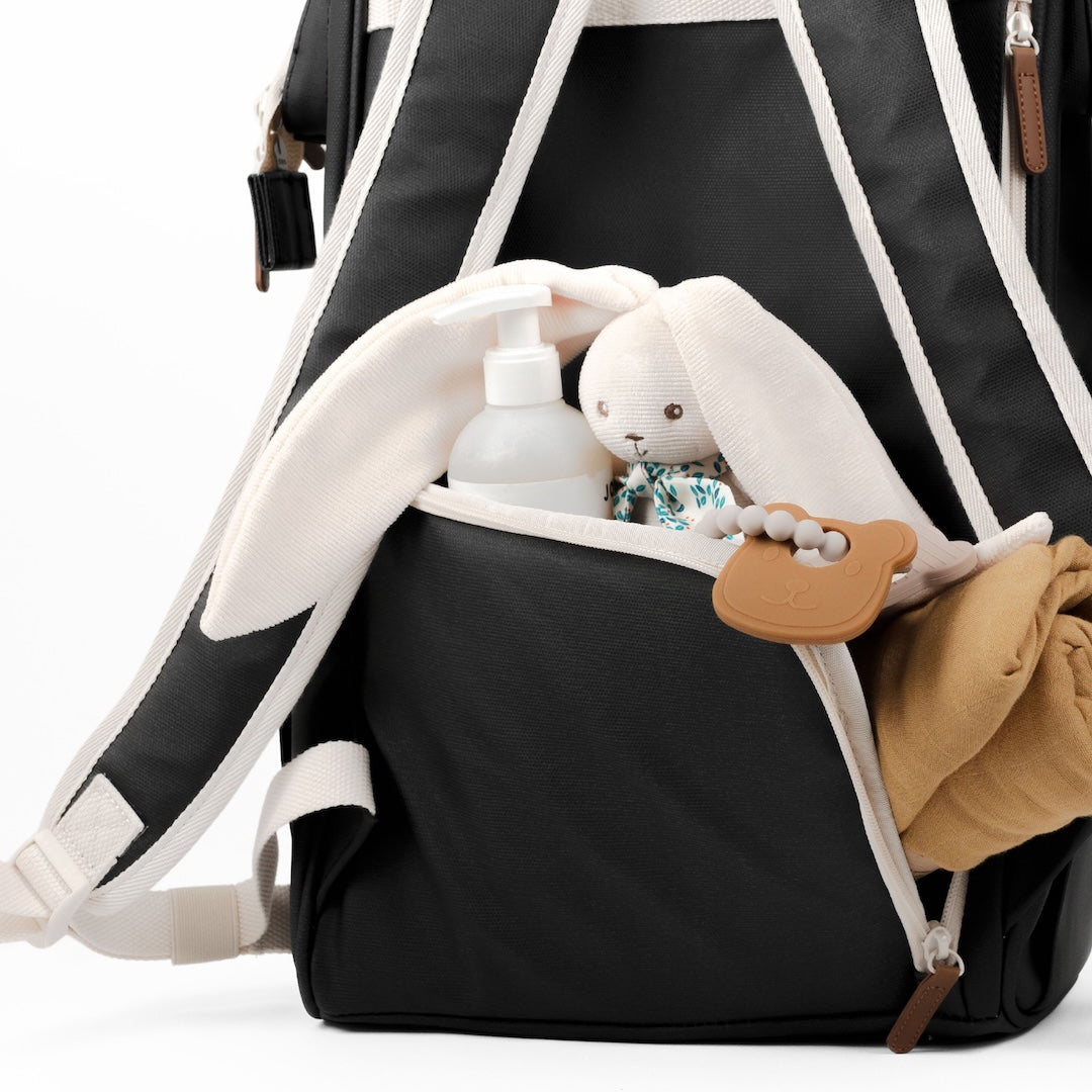 Richie Changing Backpack - Black Liquorice